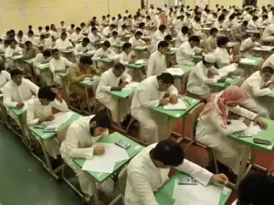 Education spending in Saudi Arabia surged 141% as students returned to classrooms after the mid-year break.